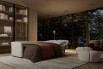 Sofa bed with a double mattress
