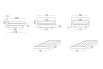Suspended double bed Cocos - Dimensions