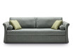 Jack Classic single bed - sofa version with armrests, backrest cushions and decorative cushions.