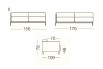 Marsalis - 2-seater sofa, dimensions