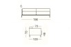 Marsalis - 3-seater sofa, dimensions