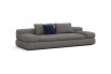 2/3-seater sofa with a low, single-seat cushion and large armrests