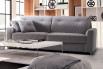Double sofa bed in fabric
