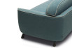 Detail of armrest and backrest with a rounded shape