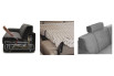Accessories: retractable casters, 100% cotton cloth bed base cover, headrest (to be purchased from a separate product card)..