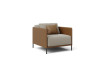 Side view of two-tone armchair Marsalis