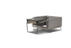 Chair bed opening: pull down the base