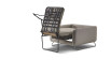 Chair bed opening: unfold the base and mattress