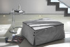 Bill is a unique space-saving furniture item: an ottoman bed with slatted base that turns into  a single or XL single bed.