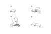 Dorsey Pouf ottoman bed opening mechanism