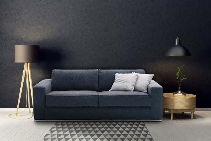 Sofa umwandelbar in ein Bett mit elektrogeschweißtem bettrost Eddie