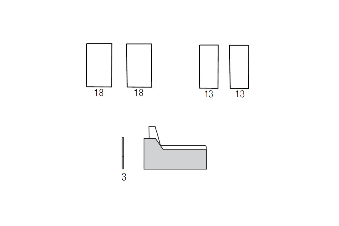 Sofa mit Untergestell aus Metall