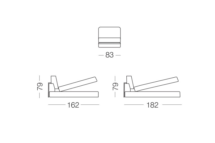 Sofa mit Untergestell aus Metall