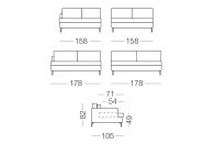 Dave - 2-Sitzer Couch 
