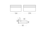 Matrix - 3-Sitzer Sofa