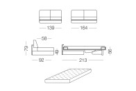 Prince - 2-Sitzer Schlafsofa 