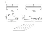 Vivien - 2 Sitzer Schlafsofa
