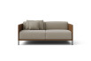 Zweifarbiges Sofa mit Daunenkissen Marsalis