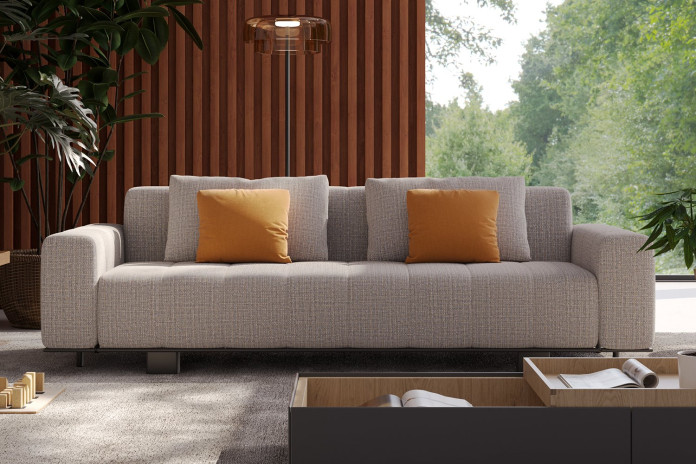 Canapé convertible sans matelas Haden - modèle avec accoudoirs