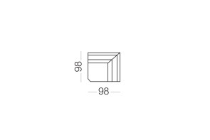 Matrix - élément d'angle, dimensions