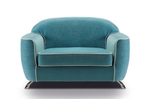Grand fauteuil rétro au design vintage Charles