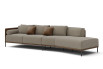 Canapé modulable Marsalis avec coussins de dossier assortis à l'assise
