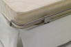 Détail du matelas et de la structure