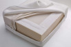 Détail de l'âme interne du matelas - couche en mousse et polyuréthane avec protection en coton et rembourrage en tissu