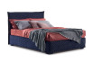 Lit double Bahamas en tissu bleu