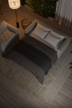 Canapé lit de petite taille avec matelas double ouvert