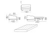 Vivien - module 1 place convertible pour canapé, dimensions