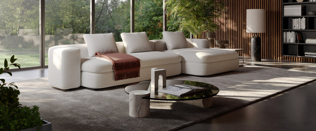 Divano letto componibile di design Foster