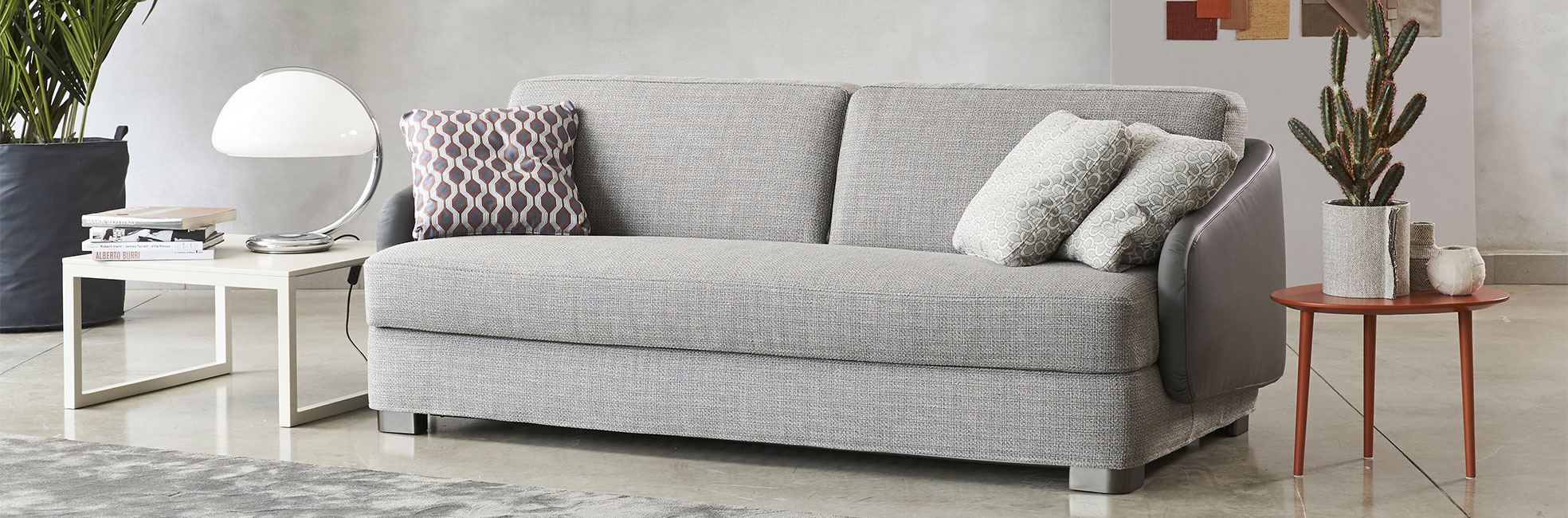Low back double sofa bed Vivien